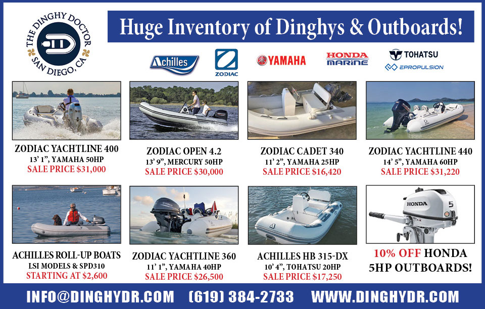 Advertisement for Dinghies in The Log magazine